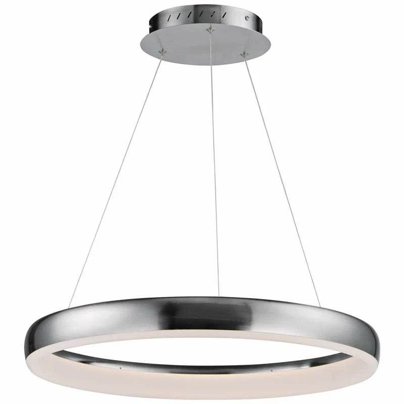 ET2 Innertube 23 1/2" Wide Satin Nickel LED Pendant Light 4 ET2 Innertube 23 1/2" Wide Satin Nickel LED Pendant Light - Image 2