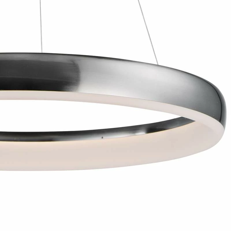 ET2 Innertube 23 1/2" Wide Satin Nickel LED Pendant Light 5 ET2 Innertube 23 1/2" Wide Satin Nickel LED Pendant Light - Image 3