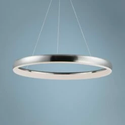 ET2 Innertube 31 1/2" Wide Satin Nickel LED Pendant Light