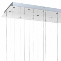 ET2 Larmes 37 1/2" Wide 24-Light Polished Chrome Island Pendant -Lighting Sales Shop et2 larmes 37 and one half inch wide 24 light polished chrome island pendant 69834views2