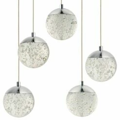 ET2 Orb II 15 1/2"W Chrome 5-Light LED Multi Light Pendant 6 ET2 Orb II 15 1/2"W Chrome 5-Light LED Multi Light Pendant -Lighting Sales Shop et2 orb ii 15 and one half inchw chrome 5 light led multi light pendant 47k72views1