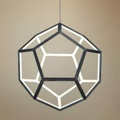 ET2 Penta 22" Wide Black LED Pendant Light