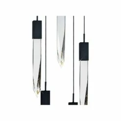 ET2 Quartz 15 3/4" Wide Black 5-Light LED Pendant -Lighting Sales Shop et2 quartz 15 and three quarter inch wide black 5 light led pendant 69c64views1
