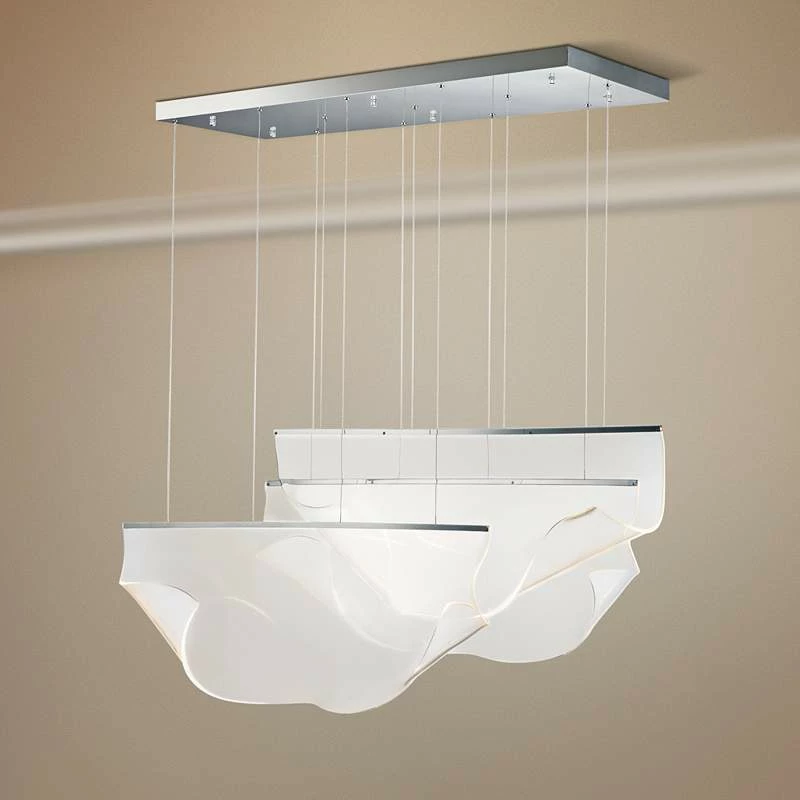 ET2 Rinkle 14 1/4" Wide Polished Chrome 3-Light LED Pendant 3 ET2 Rinkle 14 1/4" Wide Polished Chrome 3-Light LED Pendant