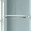 ET2 Saturn II 51 1/4" Wide Matte Silver LED Pendant Light -Lighting Sales Shop et2 saturn ii 51 and one quarter inch wide matte silver led pendant light 23w51cropped