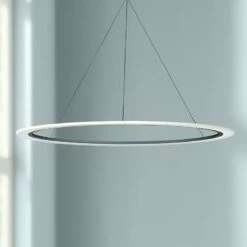 ET2 Saturn II 51 1/4" Wide Matte Silver LED Pendant Light