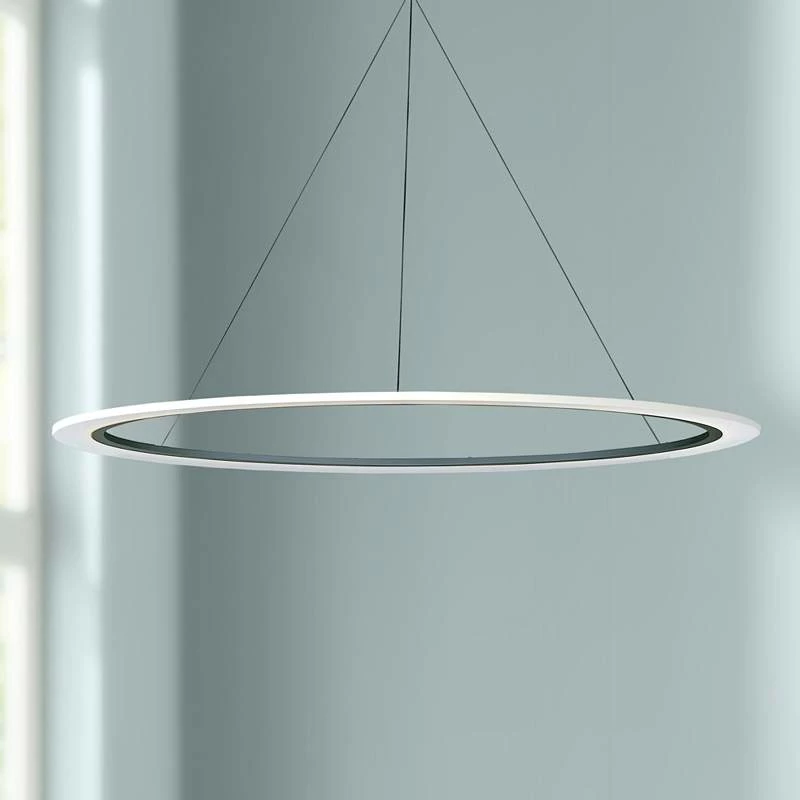 ET2 Saturn II 51 1/4" Wide Matte Silver LED Pendant Light 3 ET2 Saturn II 51 1/4" Wide Matte Silver LED Pendant Light