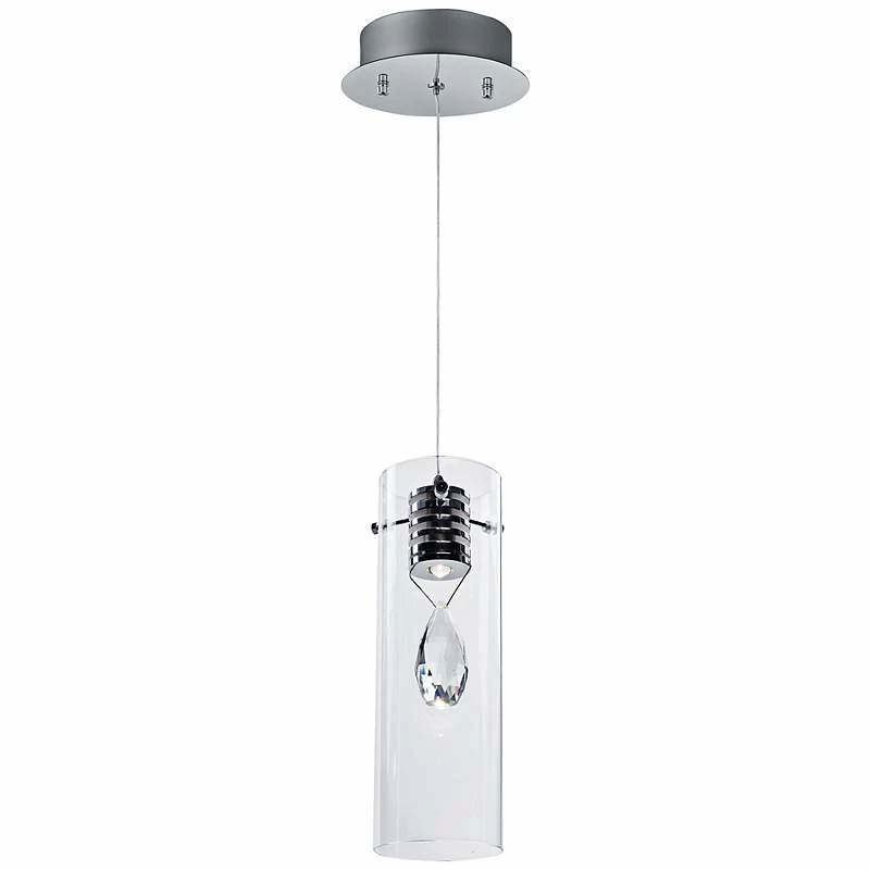 ET2 Solitaire 4 1/4" Wide Chrome Crystal LED Mini Pendant 4 ET2 Solitaire 4 1/4" Wide Chrome Crystal LED Mini Pendant - Image 2
