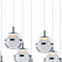 ET2 Swank 31 1/4" Wide Chrome 10-Light LED Island Pendant -Lighting Sales Shop et2 swank 31 and one quarter inch wide chrome 10 light led island pendant 97h52views2