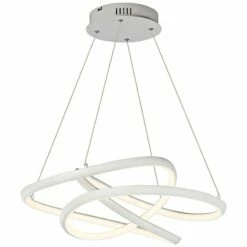ET2 Twisted 24 1/2" Wide Matte White LED Pendant Light 7 ET2 Twisted 24 1/2" Wide Matte White LED Pendant Light -Lighting Sales Shop et2 twisted 24 and one half inch wide matte white led pendant light 47m72