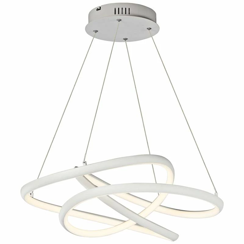 ET2 Twisted 24 1/2" Wide Matte White LED Pendant Light 4 ET2 Twisted 24 1/2" Wide Matte White LED Pendant Light - Image 2