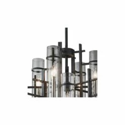 Ethan 30" Wide Antique Forged Iron 2-Tier 12-Light Chandelier -Lighting Sales Shop ethan 30 inch wide antique forged iron 2 tier 12 light chandelier v4340views2