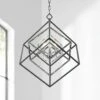 Euclid 23" Wide Chrome And Matte Black 3-Light Chandelier -Lighting Sales Shop euclid 23 inch wide chrome and matte black 3 light chandelier 95v34cropped