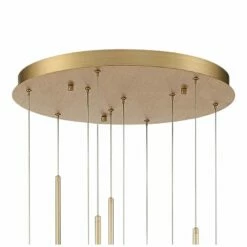 Eurofase Barletta 24" Wide Brass Anodized Aluminum LED Chandelier -Lighting Sales Shop eurofase barletta 24 inch wide brass anodized aluminum led chandelier 650p0views2