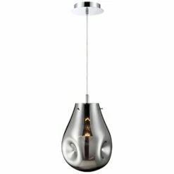 Eurofase Benalto 8" Wide Pearlized Chrome Mini Pendant -Lighting Sales Shop eurofase benalto 8 inch wide pearlized chrome mini pendant 47m90views3