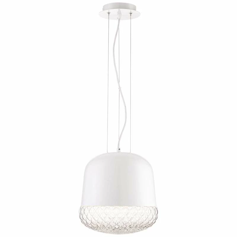 Eurofase Corson 10" Wide White Mini Pendant 4 Eurofase Corson 10" Wide White Mini Pendant - Image 2