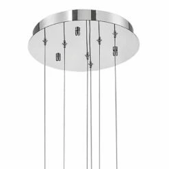 Eurofase Crossley 32 1/2" Wide Chrome 6 Light LED Chandelier -Lighting Sales Shop eurofase crossley 32 and one half inch wide chrome 6 light led chandelier 720p0views2