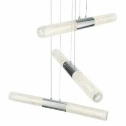 Eurofase Crossley 32 1/2" Wide Chrome 6 Light LED Chandelier -Lighting Sales Shop eurofase crossley 32 and one half inch wide chrome 6 light led chandelier 720p0views3