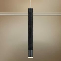 Eurofase Davenport 1 3/4" Wide Black LED Mini Pendant Light