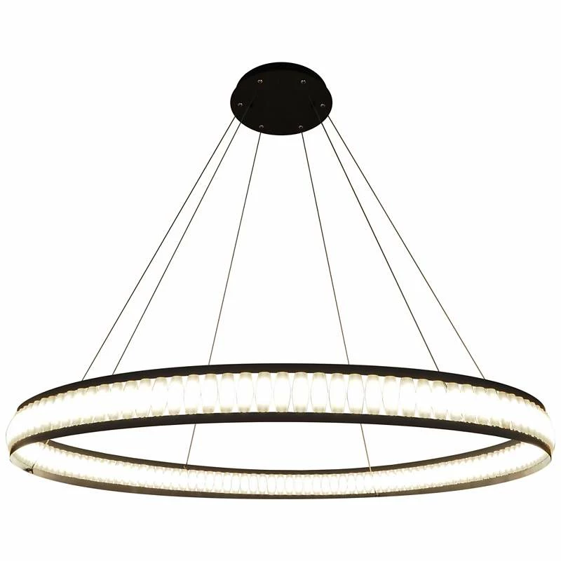 Eurofase Forster 47 1/4"W Matte Black Ring LED Chandelier 4 Eurofase Forster 47 1/4"W Matte Black Ring LED Chandelier - Image 2