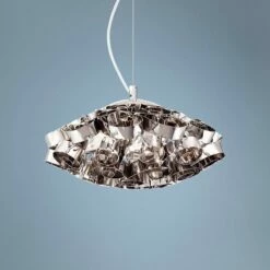 Eurofase Grace Chrome 14" Wide Chrome Pendant