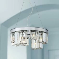 Eurofase Lumino 18 3/4"W Chrome 8-Light Crystal Chandelier