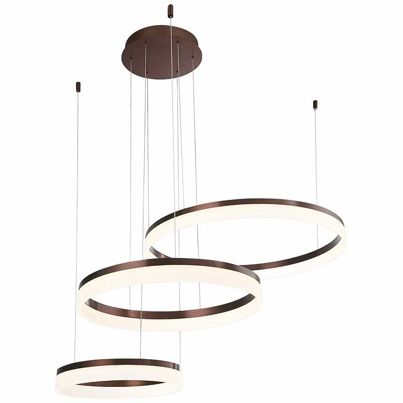 Eurofase Minuta 47.8" Wide LED Bronze Ring Modern Chandelier 5 Eurofase Minuta 47.8" Wide LED Bronze Ring Modern Chandelier - Image 3