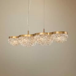 Eurofase Mondo 40 1/2"W Gold Kitchen Island Light Chandelier