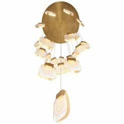 Eurofase Paget 28 3/4" Wide Gold LED Multi-Light Pendant -Lighting Sales Shop eurofase paget 28 and three quarter inch wide gold led multi light pendant 84j40views3