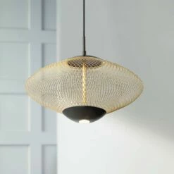 Eurofase Park 14 1/4" Wide Matte Black LED Pendant Light