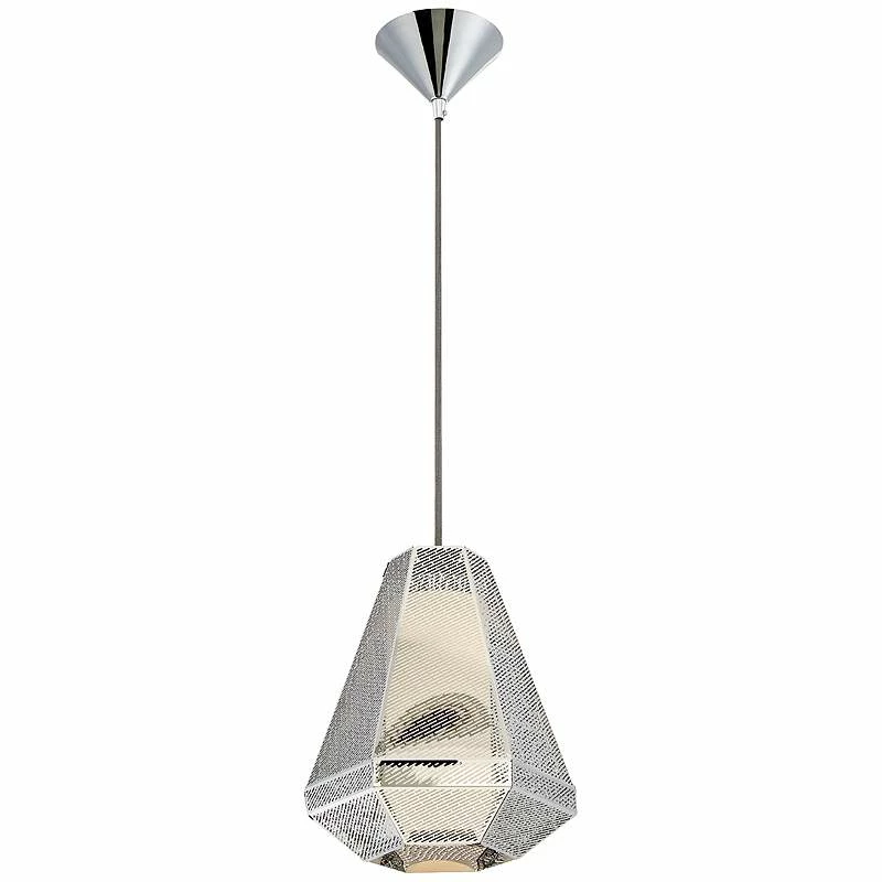 Eurofase Recinto 9" Wide Chrome Mini Pendant 4 Eurofase Recinto 9" Wide Chrome Mini Pendant - Image 2