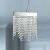 Eurofase Rossi 9 3/4"W Chrome And Crystal LED Mini Pendant -Lighting Sales Shop eurofase rossi 9 and three quarter inchw chrome and crystal led mini pendant 9k406cropped