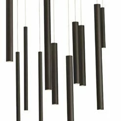 Eurofase Santana 42" Wide Black LED Multi Light Pendant -Lighting Sales Shop eurofase santana 42 inch wide black led multi light pendant 35a87views1