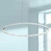 Eurofase Scoppia 52 1/4"W Chrome LED Oval Ring Pendant Light -Lighting Sales Shop eurofase scoppia 52 and one quarter inchw chrome led oval ring pendant light 47n36cropped
