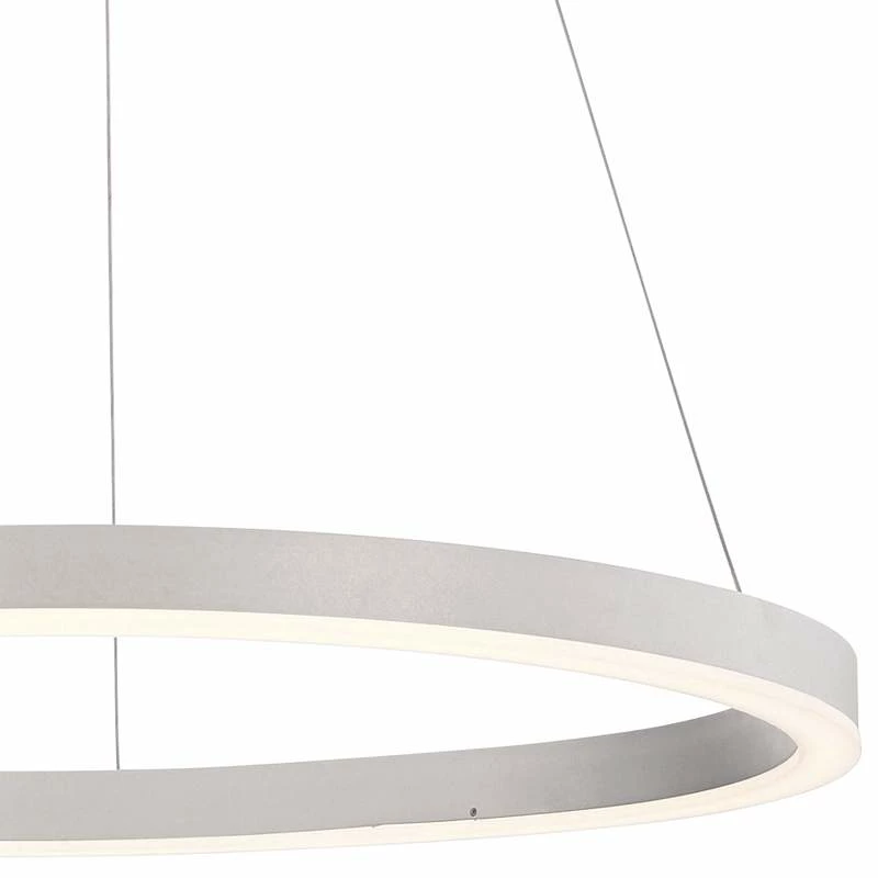 Eurofase Spunto 27 1/2" Wide Silver LED Ring Pendant Light 4 Eurofase Spunto 27 1/2" Wide Silver LED Ring Pendant Light - Image 2