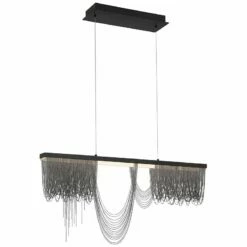 Eurofase Tenda 35 1/2" Wide Black LED Chandelier