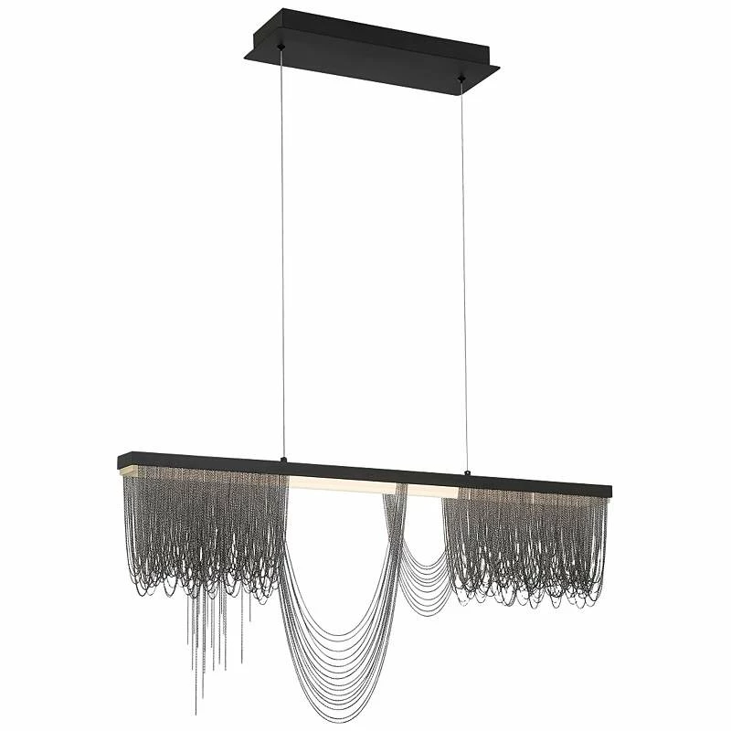 Eurofase Tenda 35 1/2" Wide Black LED Chandelier 3 Eurofase Tenda 35 1/2" Wide Black LED Chandelier