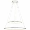 Eurofase Valley 23 1/2" Wide Chrome LED 2-Ring Pendant Light