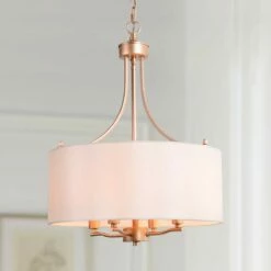 Fanes 16" Wide Gold 4-Light Chandelier