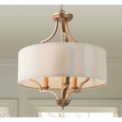 Fanes 17" Wide Gold 3-Light Chandelier