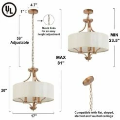 Fanes 17" Wide Gold 3-Light Chandelier -Lighting Sales Shop fanes 17 inch wide gold 3 light chandelier 239e3views5