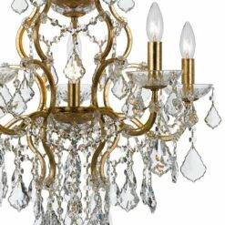 Filmore 23" Wide Antique Gold 6-Light Traditional Crystal Chandelier -Lighting Sales Shop filmore 23 inch wide antique gold 6 light traditional crystal chandelier 39y90views1