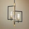 Maxim Flambeau 12 3/4" Wide Black Antique Brass 3-Light Pendant