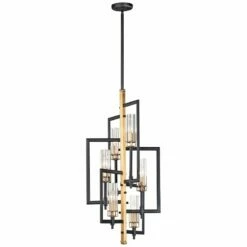 Maxim Flambeau 19 1/4" Wide Black Antique Brass 6-Light Pendant -Lighting Sales Shop flambeau 19 and one quarter inch wide black antique brass 6 light pendant 75f50views2