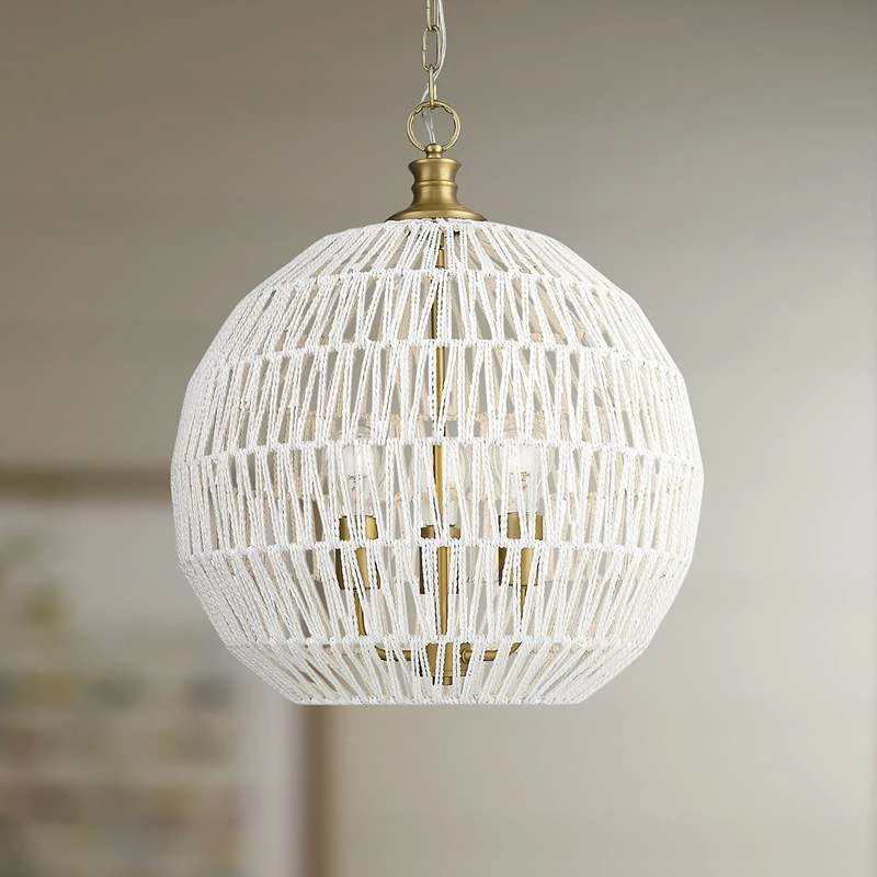 Golden Lighting Florence 18 1/2"W Brushed Champagne Bronze 3-Light Pendant 3 Golden Lighting Florence 18 1/2"W Brushed Champagne Bronze 3-Light Pendant