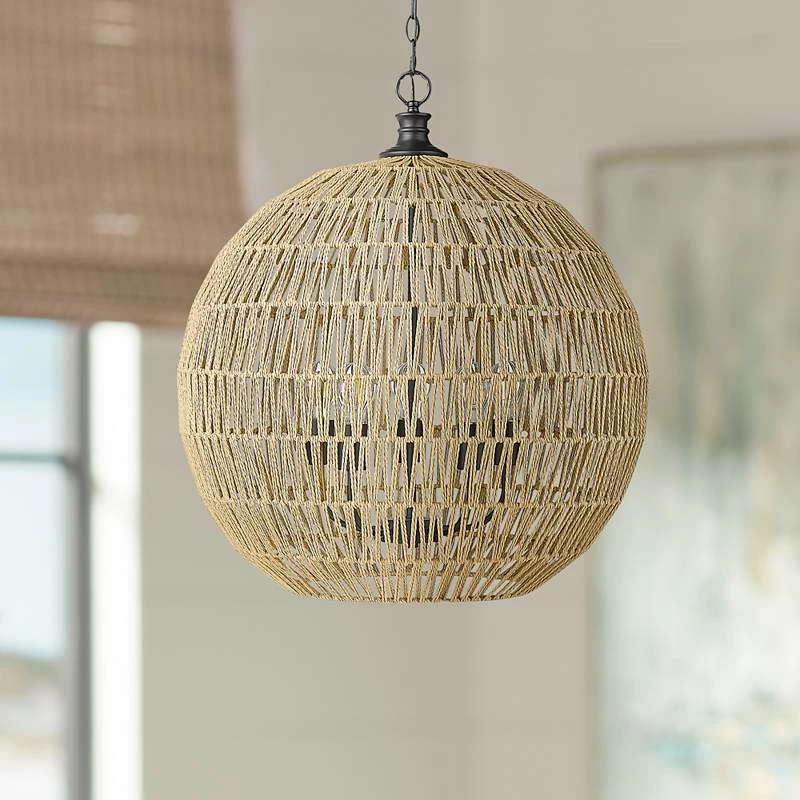 Golden Lighting Florence 25" Wide Matte Black Metal 5-Light Pendant 3 Golden Lighting Florence 25" Wide Matte Black Metal 5-Light Pendant