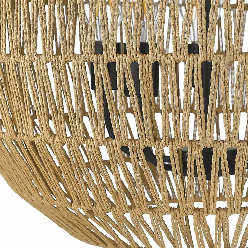 Golden Lighting Florence 25" Wide Matte Black Metal 5-Light Pendant 5 Golden Lighting Florence 25" Wide Matte Black Metal 5-Light Pendant - Image 3