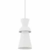 Troy Florence 6 1/2" Wide Gesso White Mini Pendant