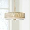 Fredrick Ramond Jules 21"W Oblongs Gold Drum Pendant Light -Lighting Sales Shop fredrick ramond jules 21 inchw oblongs gold drum pendant light 8y188cropped