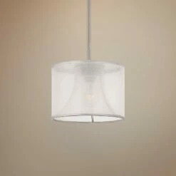 Fredrick Ramond Mime 10" Wide Brushed Nickel Mini Pendant